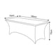 thumbnail image 2 of Funda Mesa Plegable Blanca 183x76x76cm Poliester, 2 of 4
