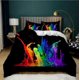thumbnail image 1 of Painted Graffiti Quilt Duvet Cover Set Bedspread Home Textiles Double3-Piece Bedding Set, 1 of 5