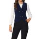 thumbnail image 1 of INSPIRE CHIC Chaleco de Traje para Mujer Doble Botonadura Negocios Solapa Elegante Chaleco de Cintura S Azul Oscuro, 1 of 6