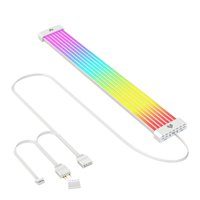 Bothyi - Cable De Extensión De Alimentación Rgb Cable De Pc Rgb Montaje Magnético Tira Led Flexible 8P Dual 8P