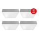 thumbnail image 1 of Pack 4 Plafon Panel Led Cuadrad Sob Itd Decorativo 22w 6000k blanco, 1 of 7