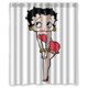 thumbnail image 1 of Cortina de ducha Betty Boop, juego de cortinas de baño con ganchos, tamaño 60 x 72 pulgadas, 1 of 3