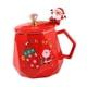 thumbnail image 5 of Taza De Café Navideña, Taza Para Beber, Tazas De Agua Reutilizables Para La Cocina Del Restaurante, Color Rojo, 5 of 5