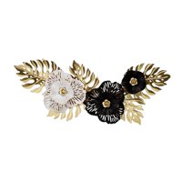 Magideal - Arte De Pared De Metal Moderno, Colgante Decorativo Ahuecado, Artesanía Creativa, Hojas Colgantes, Ilustraciones Para El Hogar, Adorno, Aniversario, , Blanco Negro