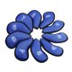 thumbnail image 3 of 10 Piezas Meshy Golf Iron Headcover Club Head Covers 4-9, P, S, A Azul, 3 of 5