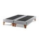thumbnail image 1 of Base Dividida Cama Europea 2 Plazas 150x200 CM Gris Claro Felpa, 1 of 3