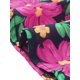 thumbnail image 5 of Agnes Orinda Blusas de Verano Casual para Mujer de Talla Grande con Estampado Floral, Escote de Corazón, Manga Corta, Dobladillo con Volantes y Espalda Plisada 1X Rosa Fucsia, 5 of 6