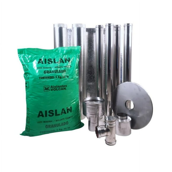 Kit Instalacion Horizontal Pellet 8 cm x 4 mts