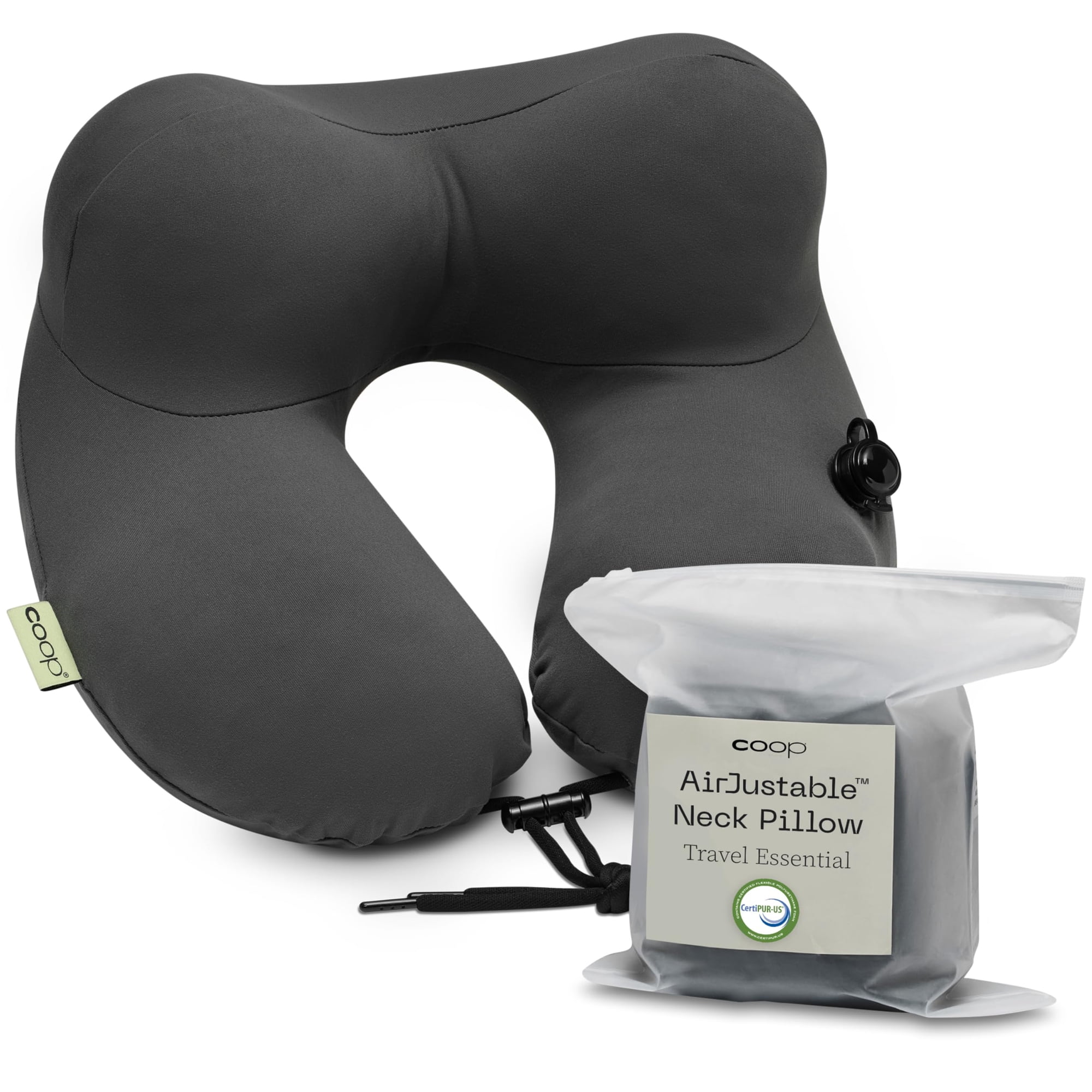 Almohada De Viaje Para Cuello Coop Home Goods, Inflable, Ajustable Al Aire