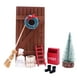 thumbnail image 3 of 9 Piezas 1/12 Casa De Muñecas Puerta De Elfo Festivo DIY Para Tren Modelo Micro Paisaje, 3 of 5