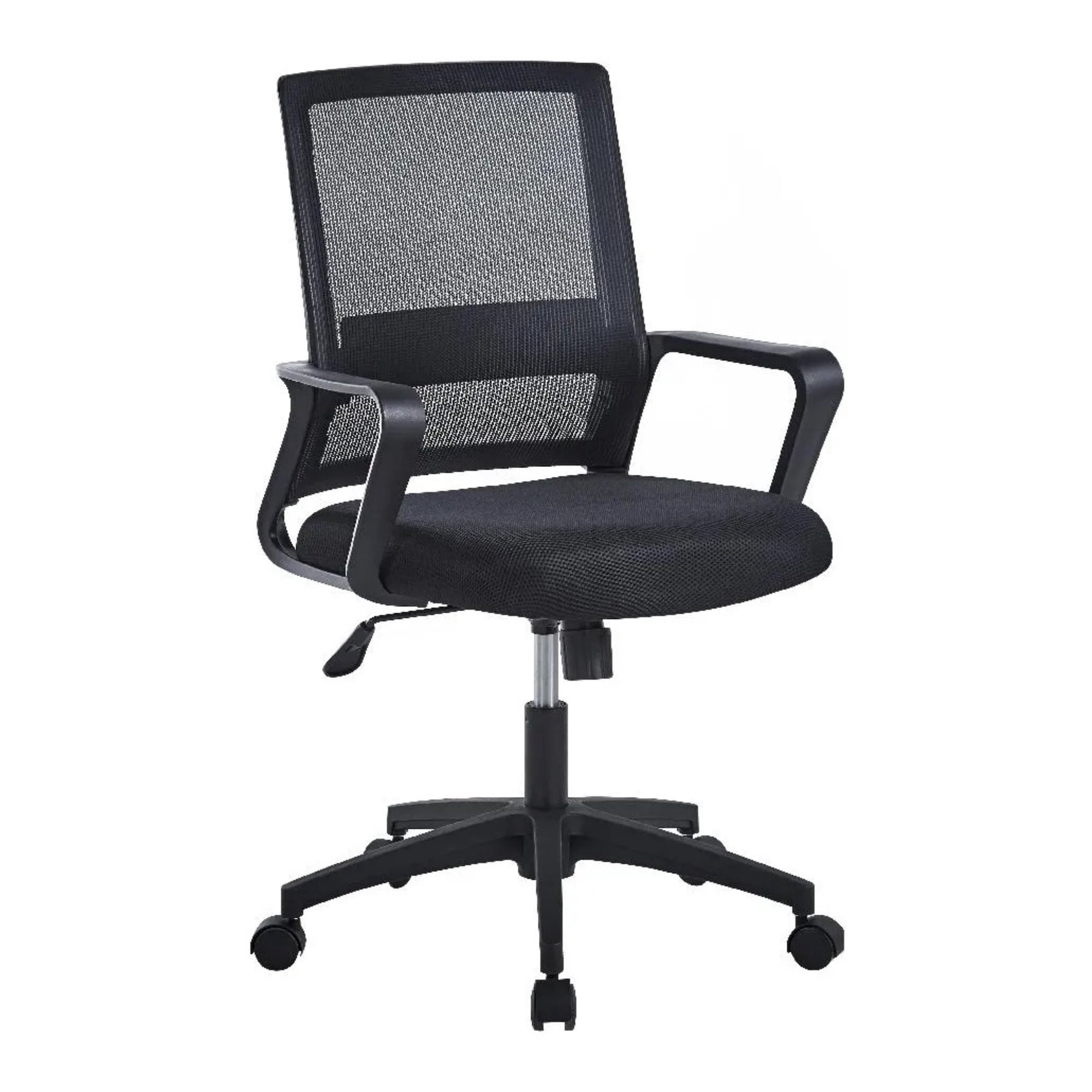 Arthome - Silla De Oficina Ejecutiva Ergonómica París Negra Con Soporte Lumbar