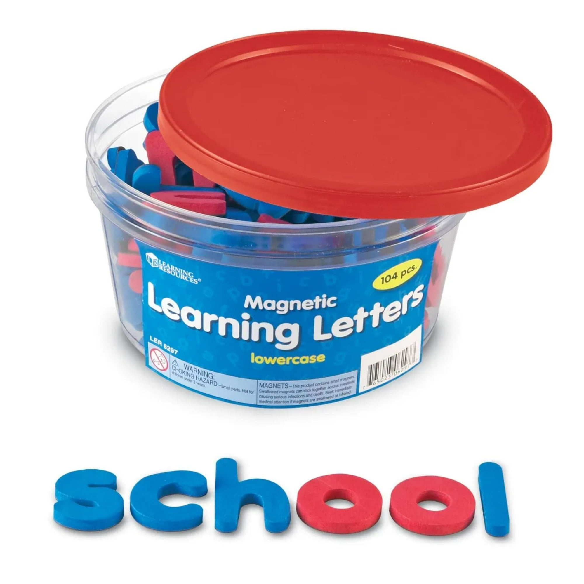Magnetic Learning Letters Learning Resources 104 Unidades Para Mayores De 3 Años