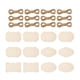 thumbnail image 3 of Placa De Madera En Blanco, Letrero De Madera Colgante Sin Terminar DIY Para Barra De Navidad, 12 Uds., 3 of 5