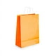thumbnail image 1 of 12 Bolsas Papel Kraft Colores 21x15x8cm Naranja Con Asa, 1 of 2