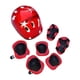 thumbnail image 3 of 7 Unids set Casco De Bicicleta Casco De Patinaje Sobre Ruedas Para Ciclismo Patinar Rojo, 3 of 5