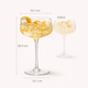 thumbnail image 2 of Set 4 Copas Cócteles Gin Tonic Spritzer De Cristal, 2 of 6
