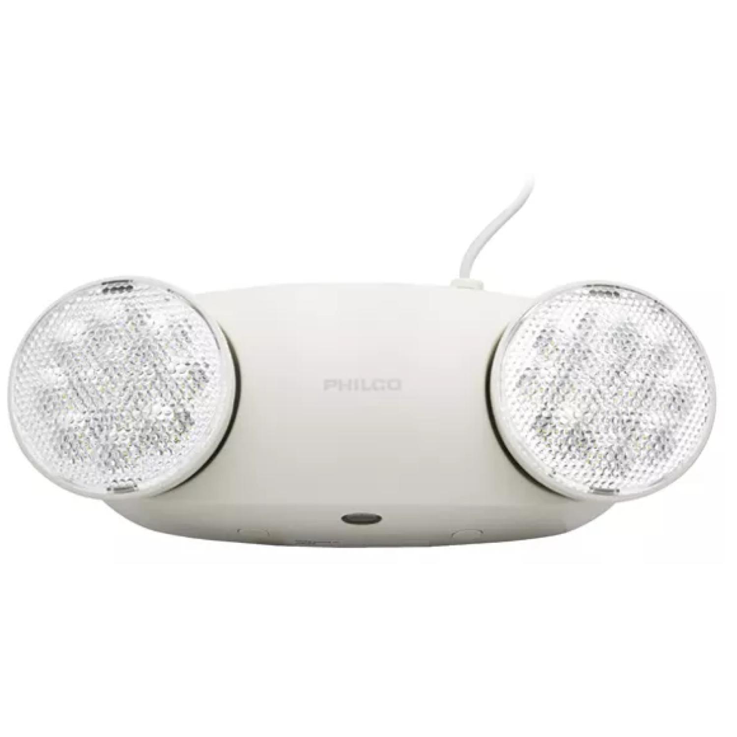 Philco - Lampara De Emergencia 2 Focos 24 Leds Ip20 Blanco