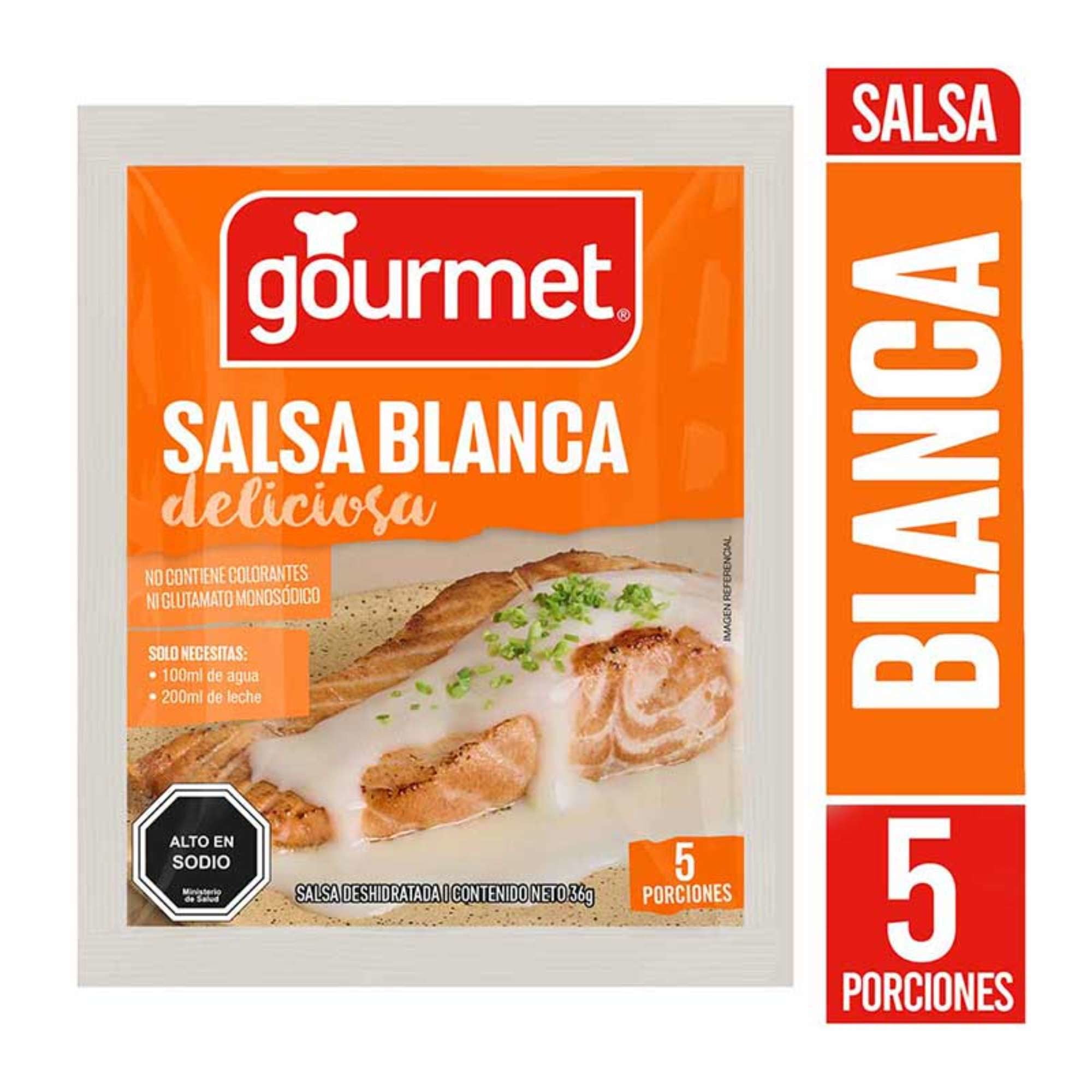 Salsa Blanca (5 Porciones) Sobre 36 GR Gourmet