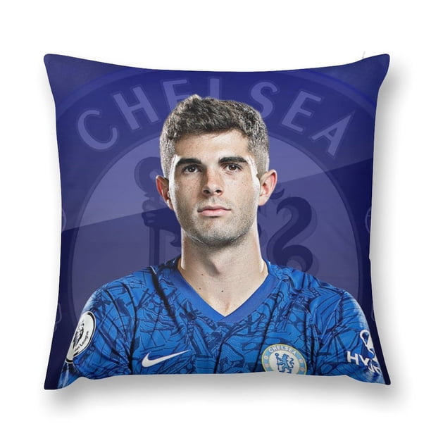 Christian PulisicFundas de almohada de terciopelo con tema, regalos de funda de almohada, decoración para el hogar, cojín de lanzar, regalo de cumpleaños para fans y parejas. 40*40cm.
