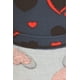 thumbnail image 4 of Leggings Largos Estilo Yoga con Estampado de Corazones, Forrados y con Bandas, de Corte Ajustado... - Multi, 4 of 4