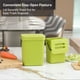 thumbnail image 2 of Bote de basura de pared EKO Puro de 5 l/1.32 galones con tapa verde, 2 of 7