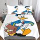 thumbnail image 1 of Entemah Donald Duck Duvet Cover Set, 3D Cute Anime Quilt Cover Bedding Set with Pillowcases, 1 of 3