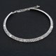 thumbnail image 3 of Luxury Rhinestone Collar Stud Earrings and Bracelet Set - Perfect for Fashionable Dinners and Special Occasions, 3 of 4