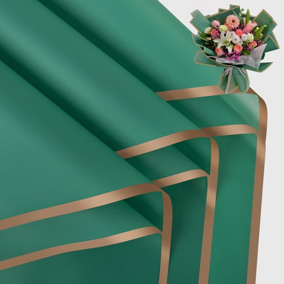 Papel de regalo FUHITIM 58 cm impermeable para flores - 20 hojas