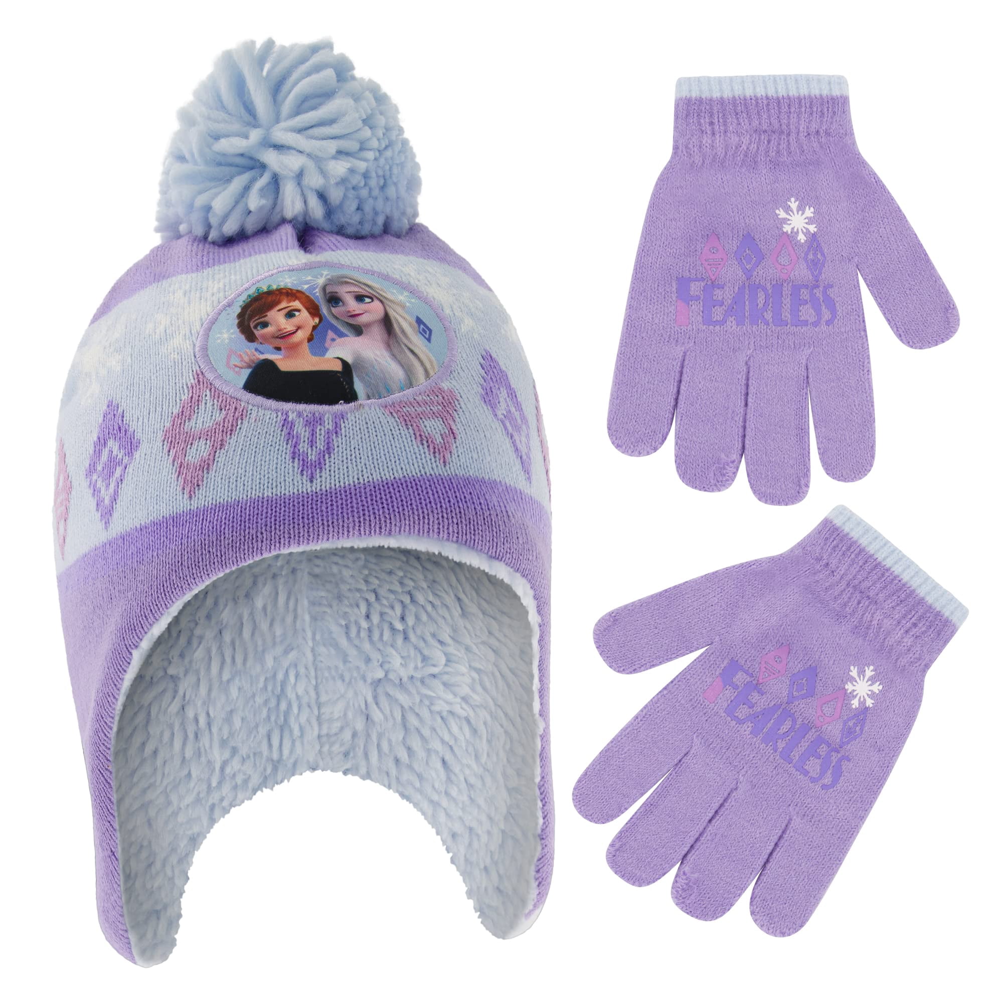 Conjunto De Gorro Y Manoplas De Invierno Disney Frozen Elsa Y Anna