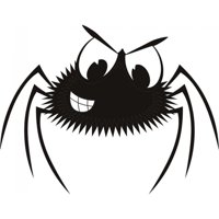 Rienda Libre Graphics - Decomural Scary Spider Halloween Ws-18383