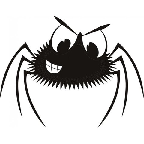 Rienda Libre Graphics - Decomural Scary Spider Halloween Ws-18383
