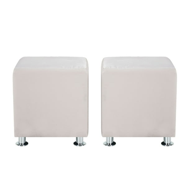 Set Pouf Cali 1c Felpa 12 Crudo