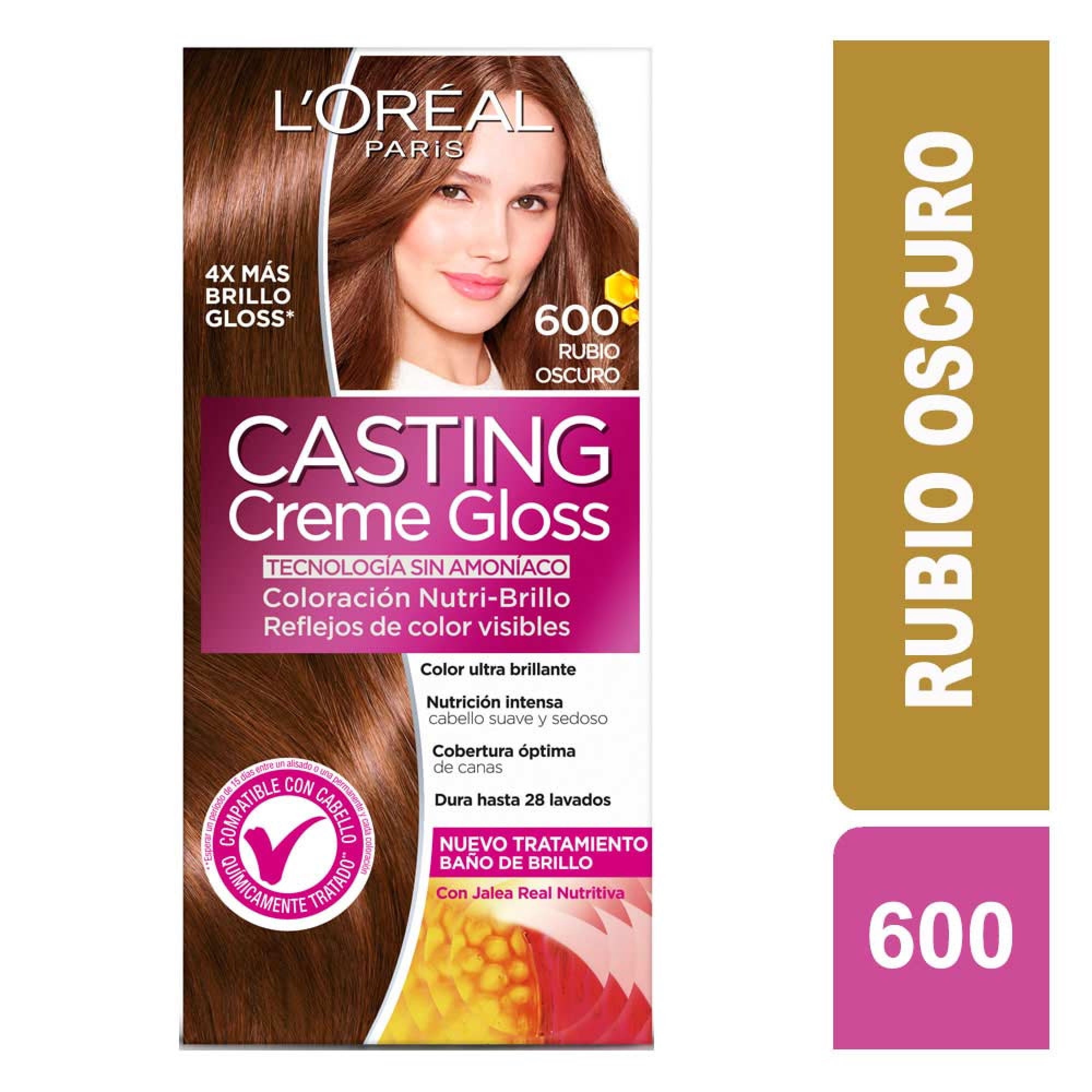 Coloración Casting Cabello Creme Gloss Rubio Oscuro 600