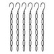 thumbnail image 3 of Perchas De Cadena De Metal Con 7 Bucles Para Ropa, Organizador De Armario Para El Hogar, Guardarropa, Jeans, Color Negro, 6 Piezas, 3 of 3