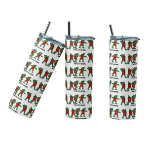 Sm - Termo Botella Térmica Mug Grinch Navidad De Acero Inoxidable Rojo
