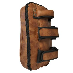 Ioensy - Manoplas De Enfoque Curvo Para Boxeo, Almohadilla Para Patadas, Almohadillas De Boxeo Para Taekwondo, Saco De Boxeo Para Karate, Marrón Oscuro