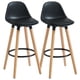 thumbnail image 5 of Taburete Counter Stool WHI, negro, contemporáneo, juego de 2, 5 of 6