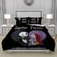 thumbnail image 2 of Nightmare Christmas Duvet Cover Quenn Size Set Her Jack His Sally Bedding Set 3 Pieces Soft Microfiber Quilt Cover, 2 of 5