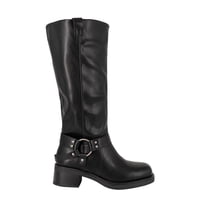 Bota Biker Larga Jessa Negro Alquimia