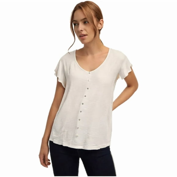 Polera Crema L Usado