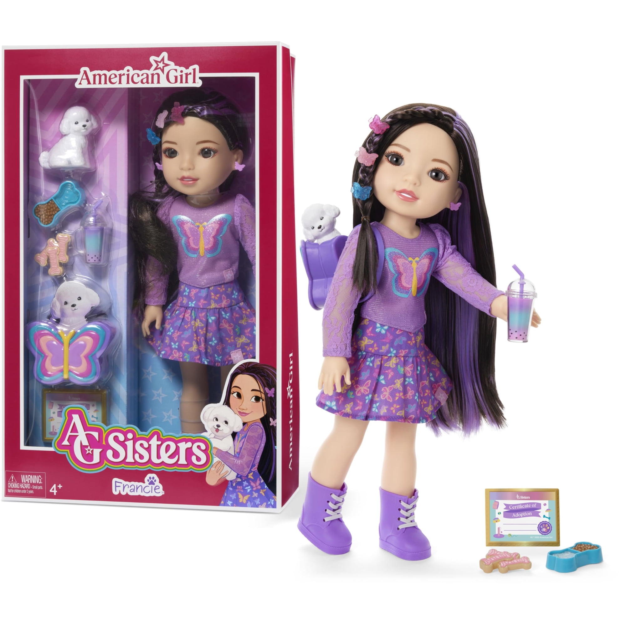 Muñeca American Girl Ag Hermanas Francie 37 Cm Con Accesorios, 4+