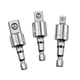thumbnail image 1 of Juego De 3 Vasos Giratorios De Junta Universal Para Reparaciones Domésticas, Color Plata, 1 of 5