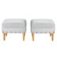 thumbnail image 1 of Set Poufs Provenza Tachas Felpa 04 Gris, 1 of 5