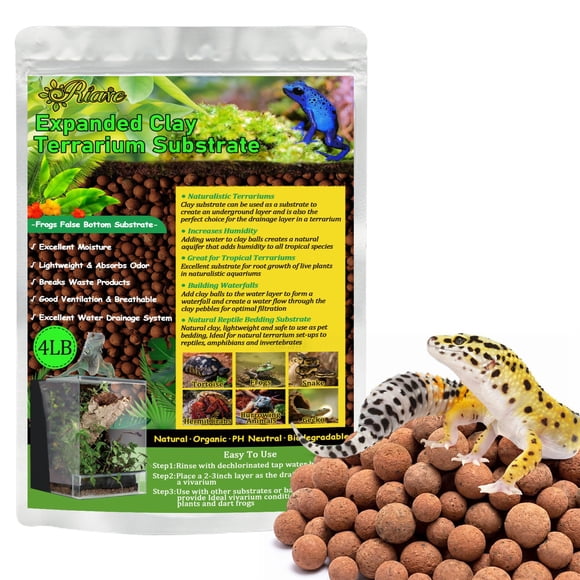 Bolas de Arcilla Expandida Riare 1,8 kg para Reptiles 4‑16 mm
