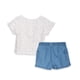 thumbnail image 2 of Conjunto Bebé Niña Manga Corta Broches Floral Denim Pillin, 2 of 3