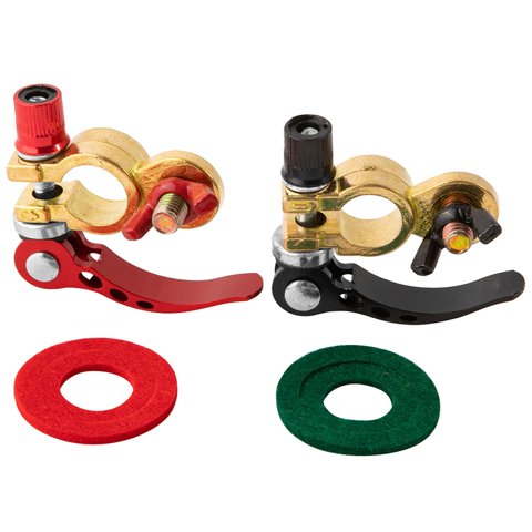 Bothyi - 2 Conectores De Terminales De Coche, Abrazadera De Conector Negativo Positivo De Batería Automática