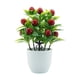 thumbnail image 4 of Mini Planta Artificial Decorativa De Fruta Falsa En Maceta Para Ba?o, Oficina, Mesa, Cerezas, 4 of 5