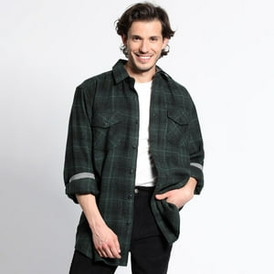 Truval - Camisa Manga Larga Leñadora Special Fit Verde Oscuro Xxl