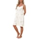 thumbnail image 4 of INSPIRE CHIC Mujer Camisón de Encaje Floral con Tirantes Espagueti Sin Mangas Ropa de Dormir Vestido para Dormir S Verde Floral, 4 of 6