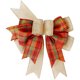 thumbnail image 1 of SIMISI Ribbon: lazo otoñal para coronas, de cuadros búfalo naranjas, 1 of 3
